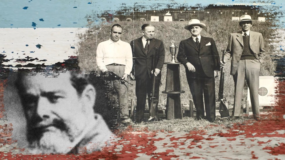 Professor Olímpico tiro esportivo Guilherme Paraense e Afrânio Costa  — Foto: Reprodução/TV Integração