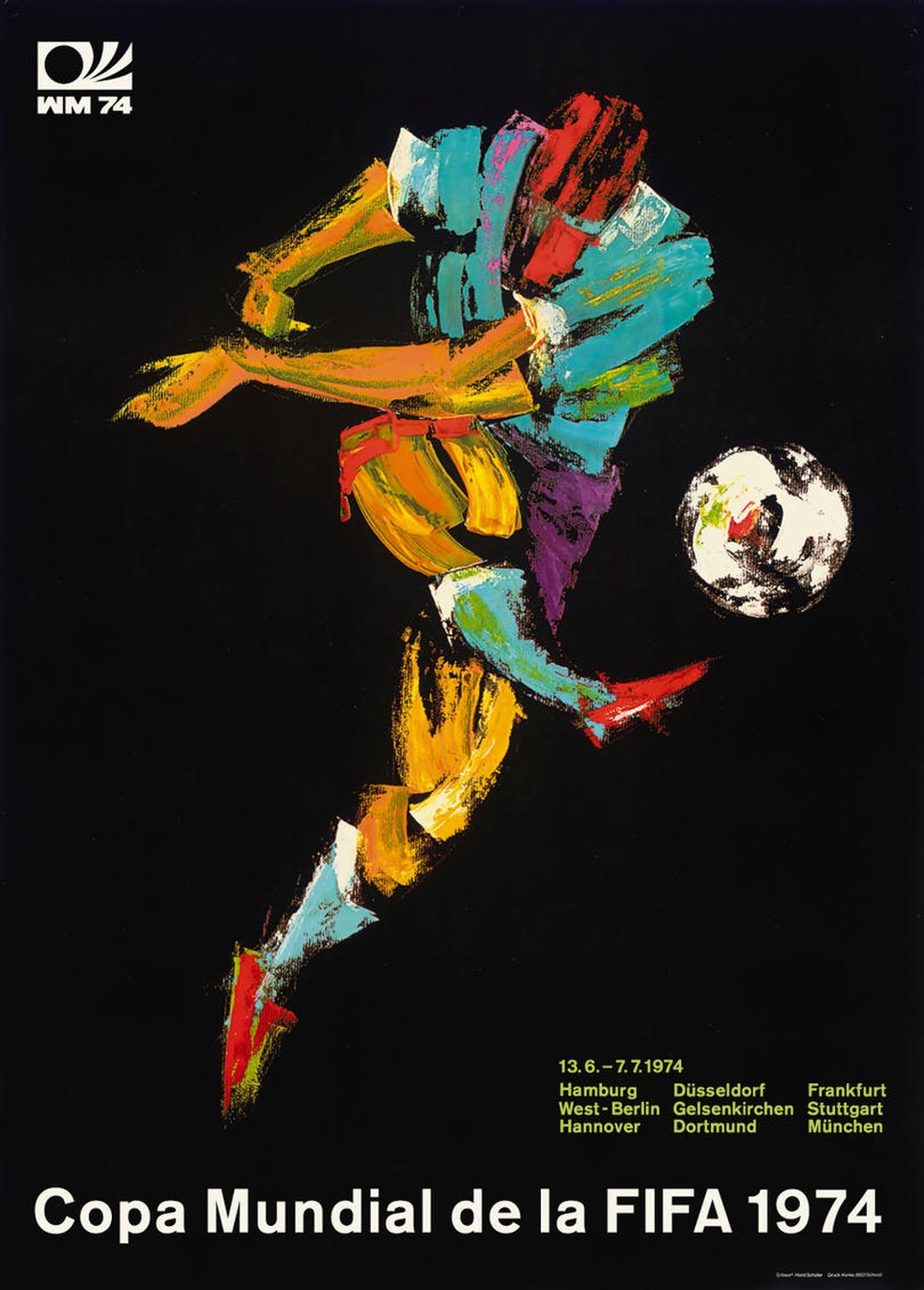 Pôster Copa do Mundo 1974 — Foto: Divulgação/Fifa