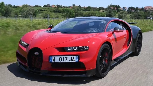 O milionário checo estava dirigindo um Bugatti Chiron (foto de arquivo) (Foto: AFP via BBC)