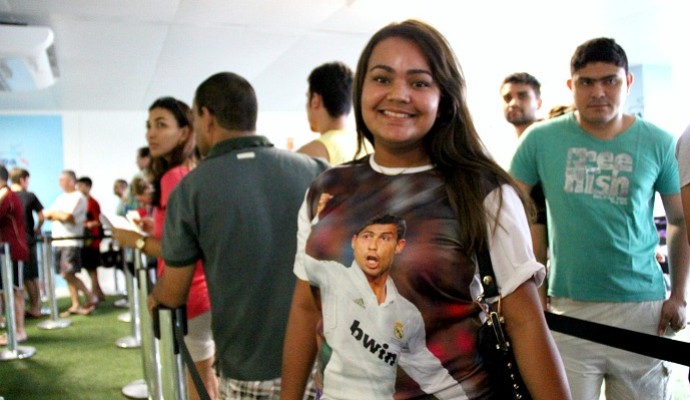 Fã de Cristiano Ronaldo em Manaus (Foto: Isabella Pina)