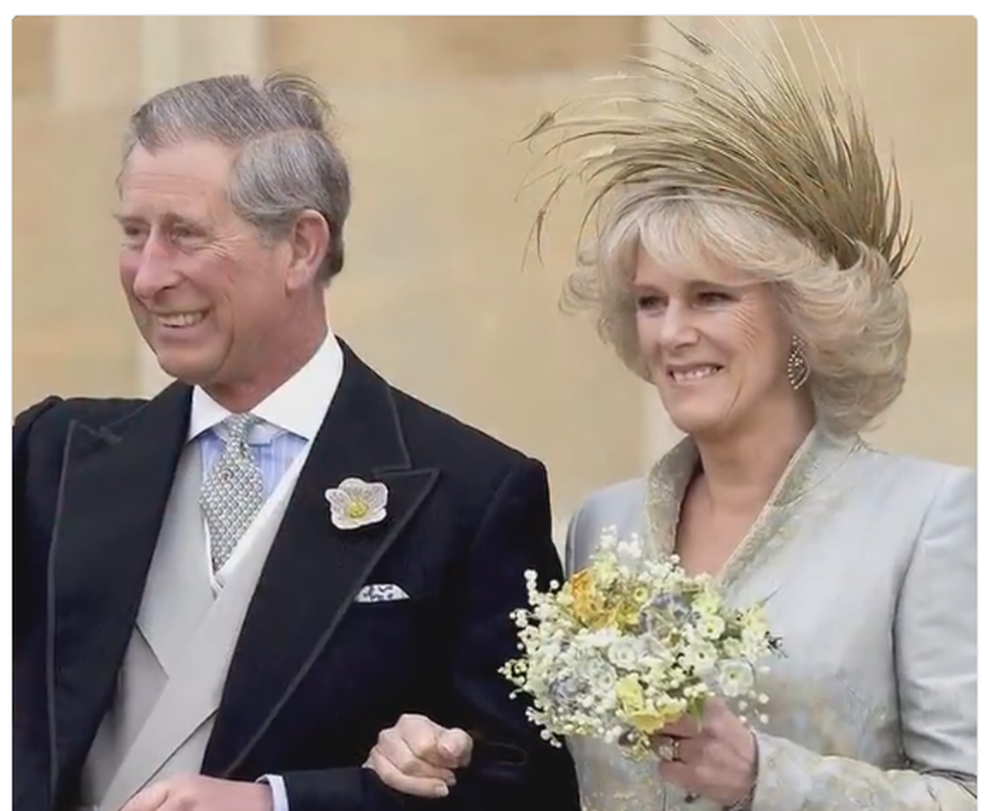 Casamento do prÃ­ncipe Charles com a duquesa Camila no dia 9 de abril de 2005 â?? Foto: ReproduÃ§Ã£o/ The Royal Family