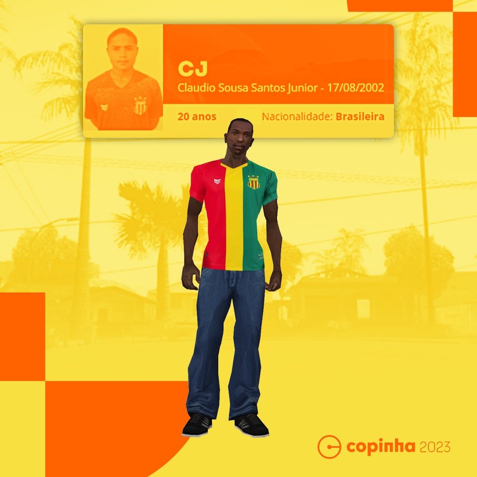 Personagem de vídeo game também é figurinha carimbada na Copinha — Foto: Divulgação / Copinha