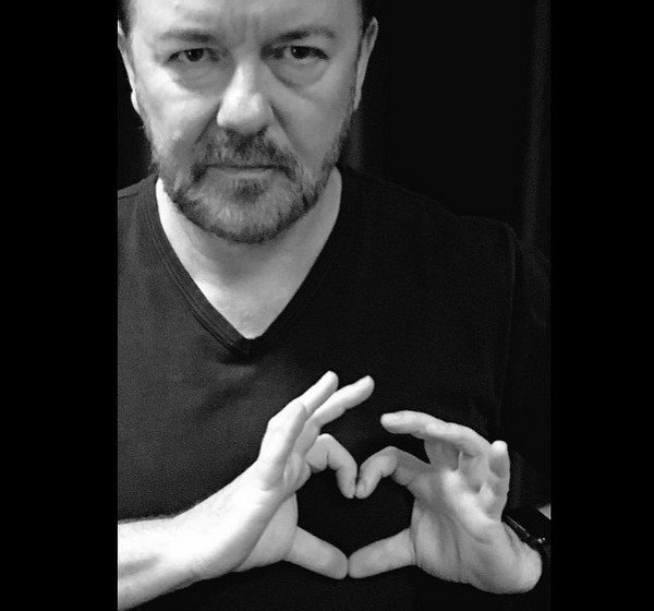 O ator e comediante Ricky Gervais (Foto: Instagram)