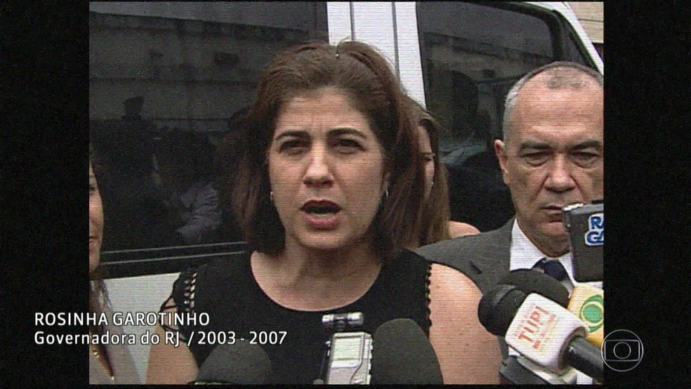 Rosinha Garotinha, quando era governadora do Rio (Foto: Reprodução/Acervo/Globo)