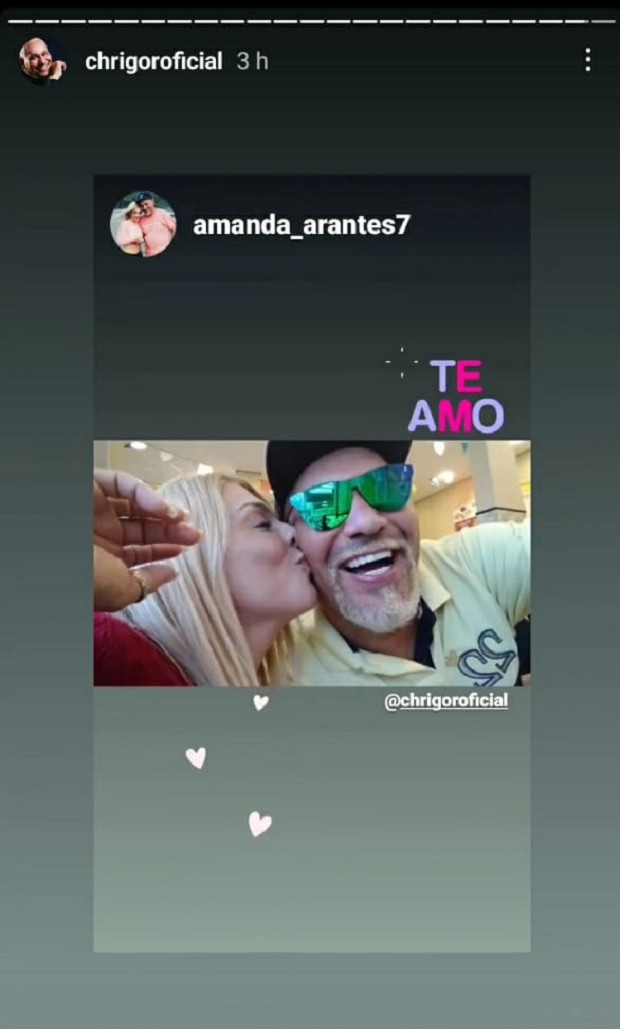 Chrigor assume namoro com Amanda Arantes (Foto: Reprodução/Instagram)