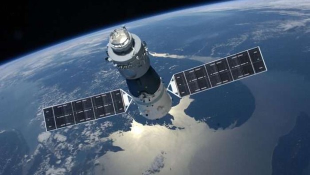 Ilustração da Tiangong-1 (Foto: China Manned Space Agency/Divulgação)