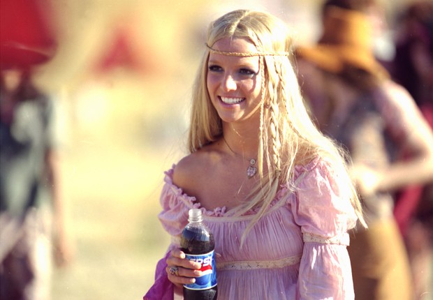 A cantora Britney Spears em comercial da Pepsi (Foto: Getty Images)