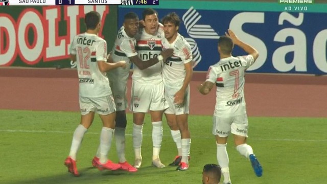 Confira a ficha técnica de São Paulo 2 x 1 Santos