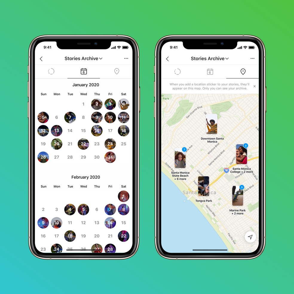 Instagram libera função de mapa de stories, com local e calendário das histórias compartilhadas na rede — Foto: Divulgação/Instagram