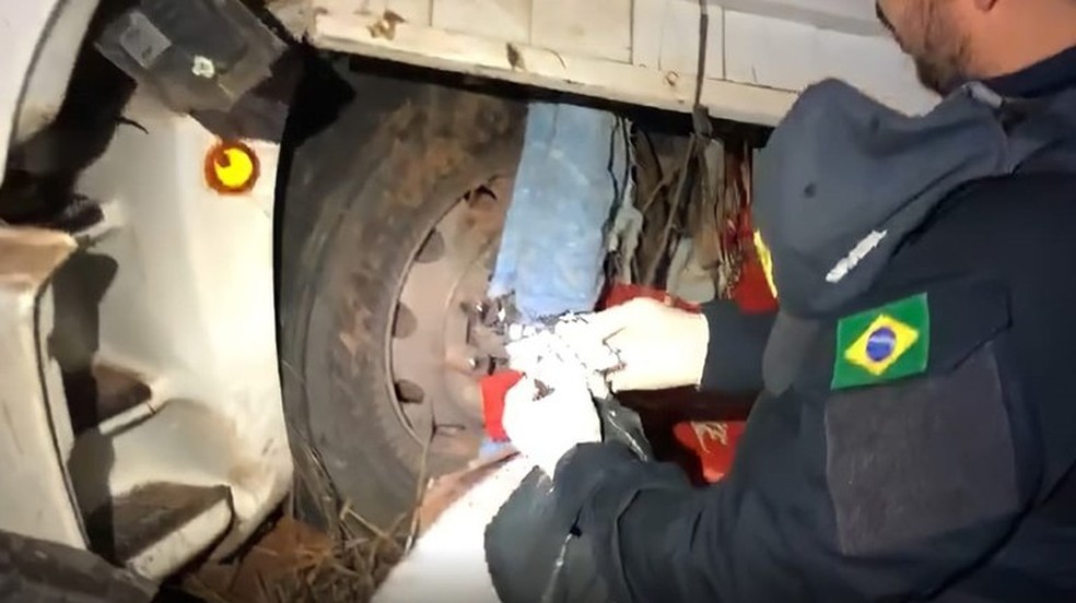 Droga encontrada pela PRF após acidente no Piauí — Foto: Divulgação/PRF-PI