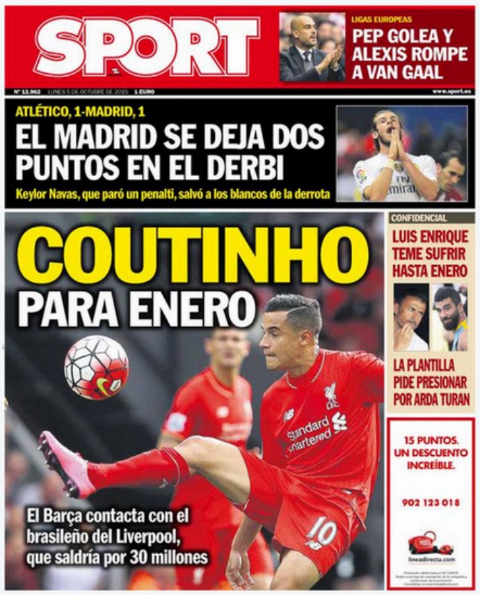 Quanto o Barcelona quer por Coutinho?