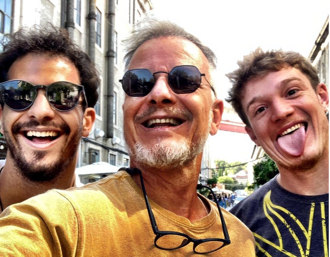Marcello Novaes entre os filhos, Diogo e Pedro (Foto: Reprodução/Instagram)