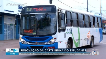 Estudantes de Palmas já podem fazer a renovação da carteirinha do transporte coletivo