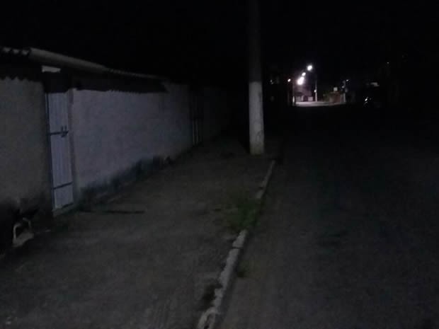 Moradores reclamam da falta de iluminação pública (Foto: Arquivo Pessoal/Bernadete Porto da Silva)