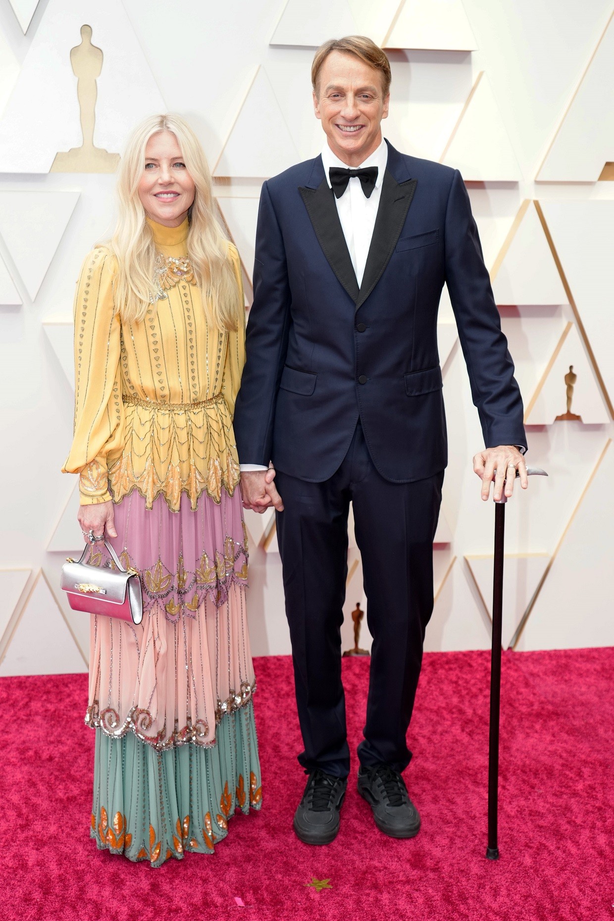 Tony Hawk e a mulher, Catherine Goodman, no Oscar 2022 (Foto: Getty Images)