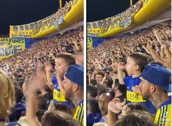 Vídeo de menino torcendo pelo boca viraliza  (Foto: Reprodução: Tyc Sports)