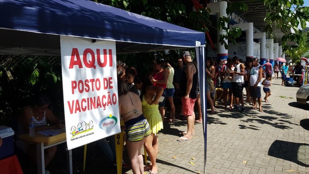 Campanhas de vacinação tentaram controlar circulação do vírus, principalmente na região Sudeste (Foto: Divulgação/ Prefeitura de Ubatuba)