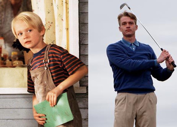 Mason Gamble em 'Denis, o Pimentinha' (1993) e no filme 'Golf in the Kingdom' (2010) (Foto: Divulgação)