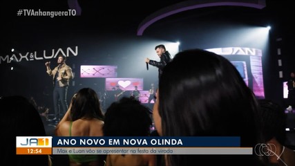 Ano Novo: em Nova Olinda a dupla sertaneja Max e Luan se apresentam na festa da virada