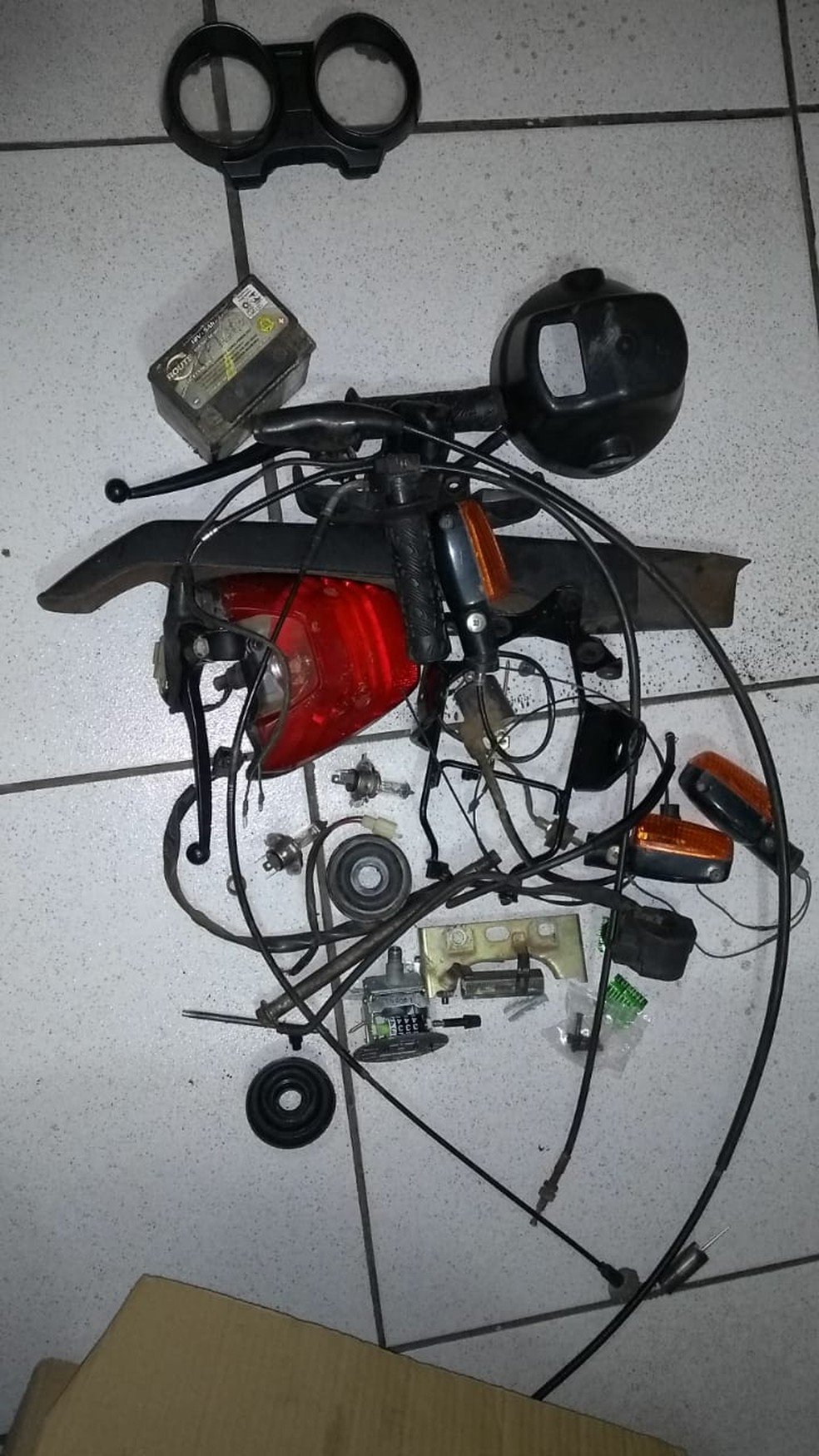 Material foi encontrado na casa do adolescente — Foto: Cedida/Polícia Militar