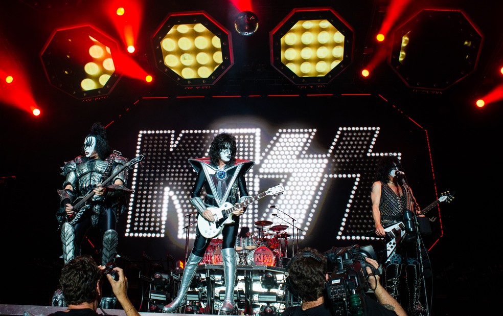 Banda Kiss em Ribeirão Preto (SP) — Foto: Érico Andrade/g1