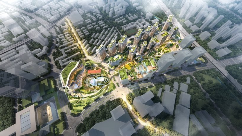 Shigeru Ban e Ole Scheeren vão projetar uma área para uso cultural e comercial na China (Foto: New World Development Company)