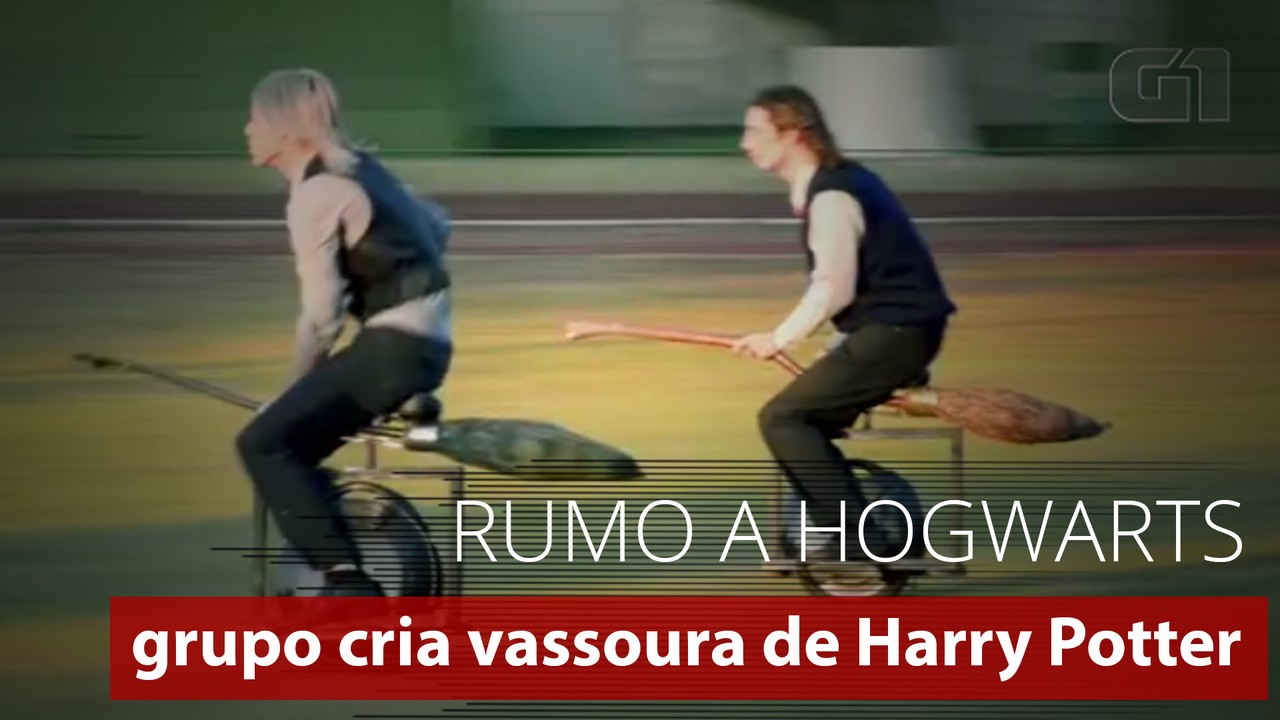 Grupo cria vassoura de Harry Potter e ‘voa’ por Belo Horizonte