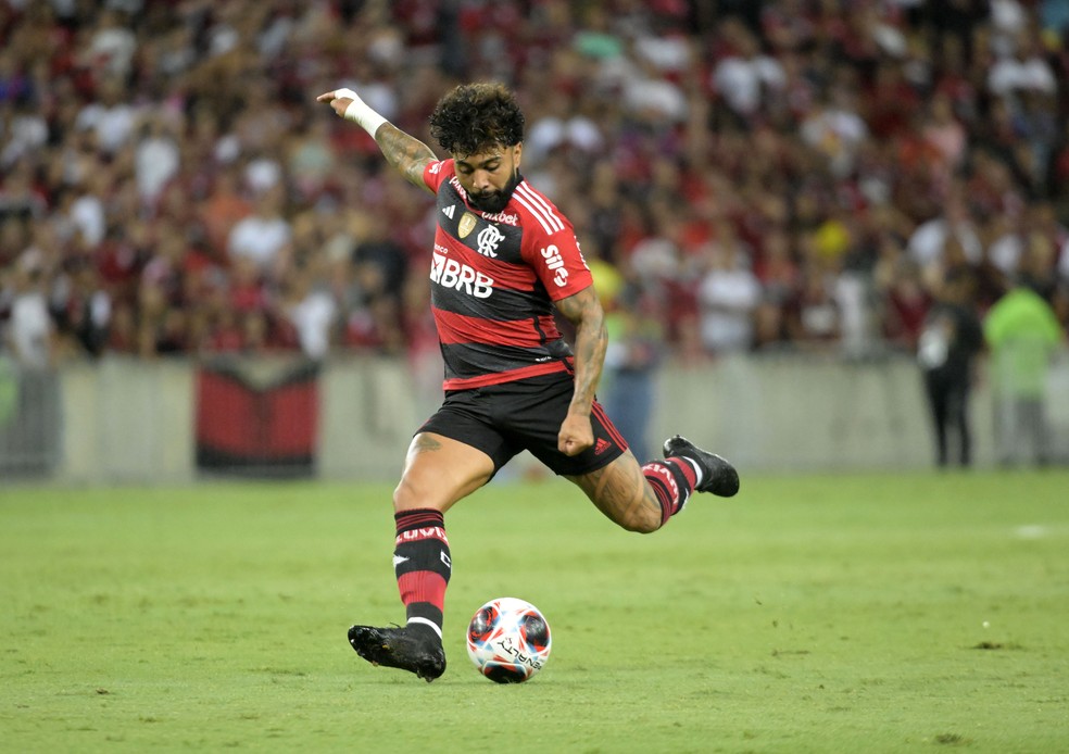 Gabigol em Flamengo x Boavista &mdash; Foto: Andr&eacute; Dur&atilde;o