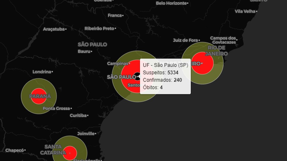 Mapa Do Coronavirus No Brasil Site Monitora Casos De Covid 19 Por Estado Mapas E Localizacao Techtudo
