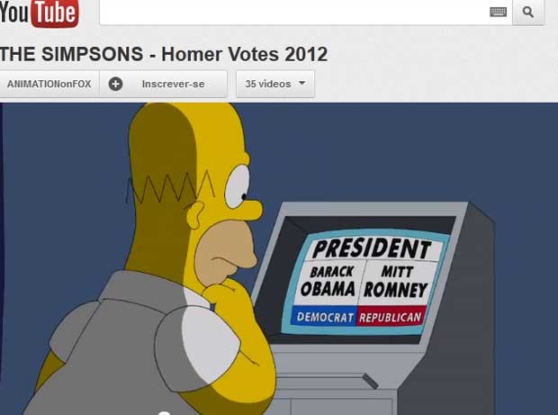 G1 - Homer vota em Romney em episódio de 'Os Simpsons' - notícias em Eleições nos EUA 2012