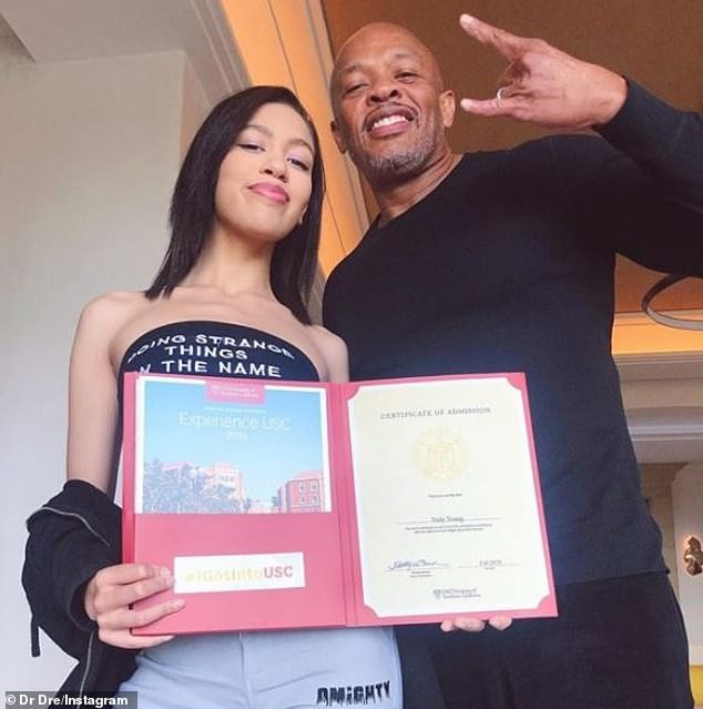 Dr. Dre e a filha, Truly (Foto: Reprodução Instagram )