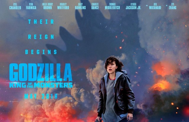 Millie Bobby Brown no poster do novo Godzilla (Foto: Reprodução)