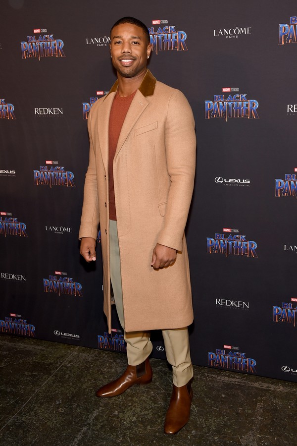 NEW YORK, NY - FEBRUARY 12:  Michael B. Jordan attends the Marvel Studios Black Panther Welcome to Wakanda New York Fashion Week Showcase at Industria Studios on February 12, 2018 in New York City.  (Photo by Jamie McCarthy/Getty Images for Marvel) (Foto: Getty Images for Marvel)