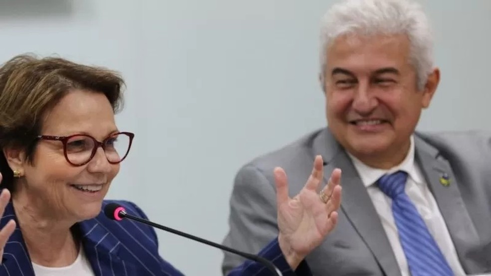 Tereza Cristina e Marcos Pontes estão entre os cinco ex-ministros do governo Bolsonaro eleitos para o Senado a partir de 2023 — Foto: FABIO RODRIGUES POZZEBOM/AGÊNCIA BRASIL via BBC