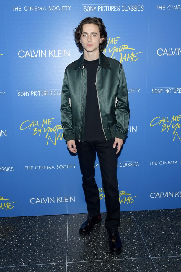 NEW YORK, NY - NOVEMBER 16:  Actor Timothee Chalamet attends The Cinema Society screening of Sony Pictures Classics' "Call Me By Your Name" at Museum of Modern Art on November 16, 2017 in New York City.  (Photo by Ben Gabbe/Getty Images) (Foto: Getty Images)