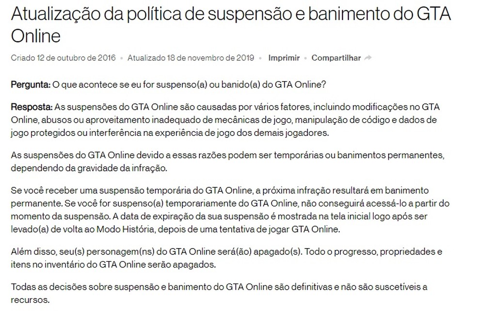 Gta Online Cinco Praticas Proibidas Que Podem Banir Jogadores Jogos De Acao Techtudo