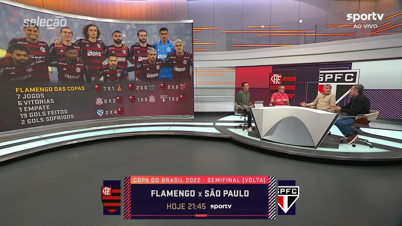 Seleção debate força do Flamengo nas copas e a melhora com Dorival