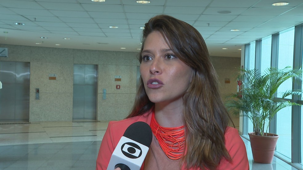 A deputada distrital Júlia Lucy (Novo) — Foto: TV Globo/Reprodução