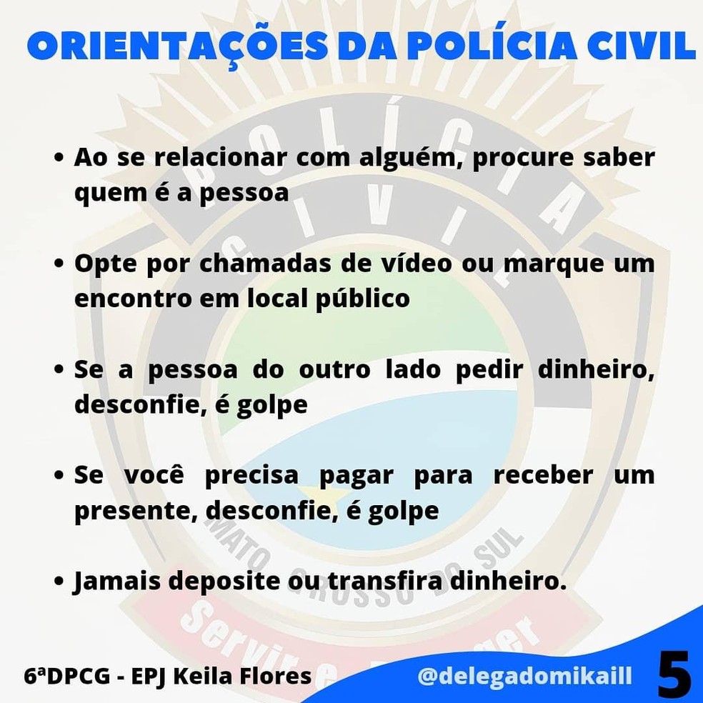 Delegacia de Campo Grande diz que casos aumentaram na pandemia — Foto: Polícia Civil/Divulgação