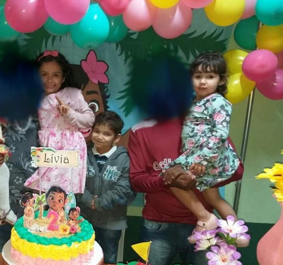 Da esquerda para a direita: Marya Clara, Cauã e Marya Alice — Foto: Arquivo Pessoal