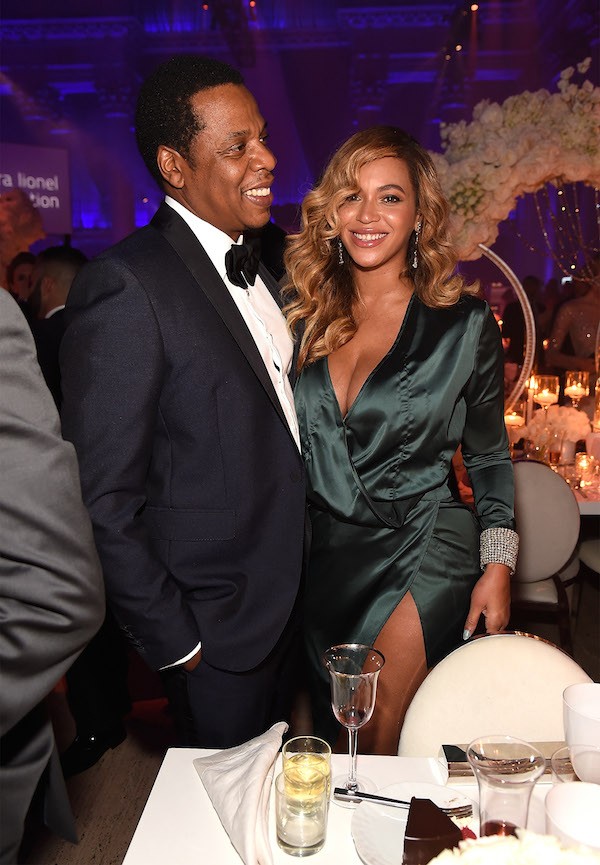 Jay-Z e Beyoncé durante a festa organizada por Rihanna (Foto: Getty Images)