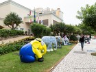 Obras da 'Elephant Parade' começam a ganhar as ruas de Florianópolis