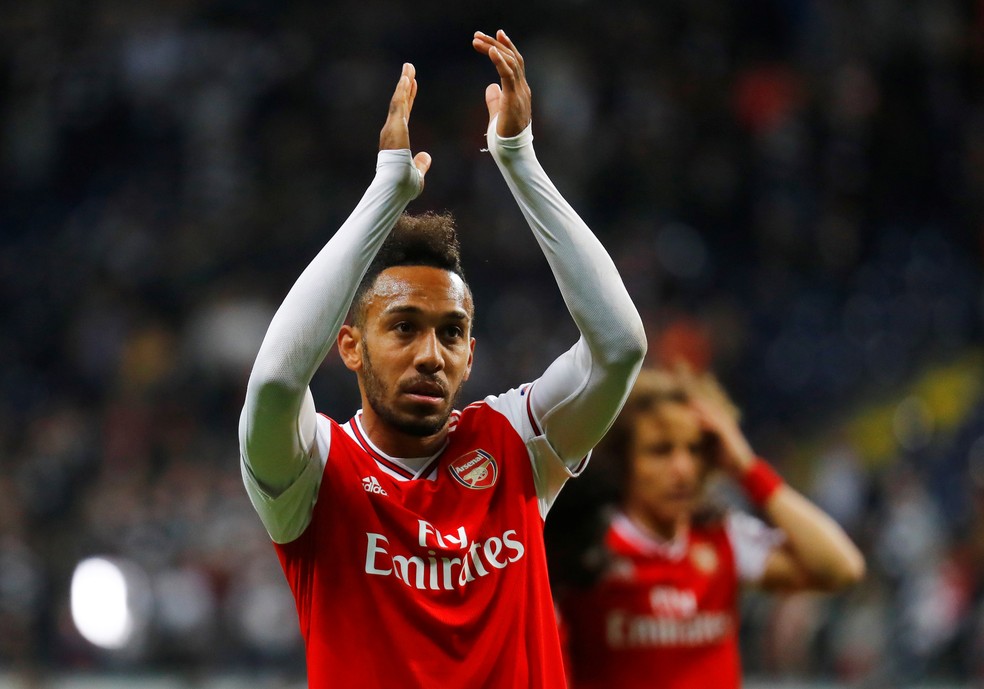 Aubameyang tem feito gols pelo Arsenal, mas clube ainda busca voltar à Liga dos Campeões — Foto: Reuters