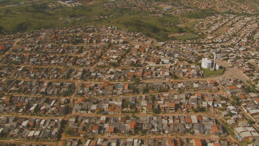 Imagem a&eacute;rea do Parque Oziel, em Campinas, uma das &aacute;reas analisadas pelo estudo &mdash; Foto: Reprodu&ccedil;&atilde;o/EPTV