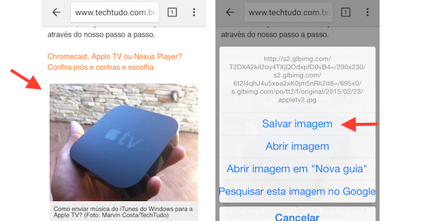 Veja Como Salvar Fotos Da Internet No Iphone Em Qualquer Navegador Dicas E Tutoriais Techtudo