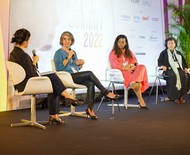Natacha Cortêz, Simone Olenk Albiero, Jaqueline Goes de Jesus e Margareth Dalcolmo debatem sobre a mulher na ciência brasileira