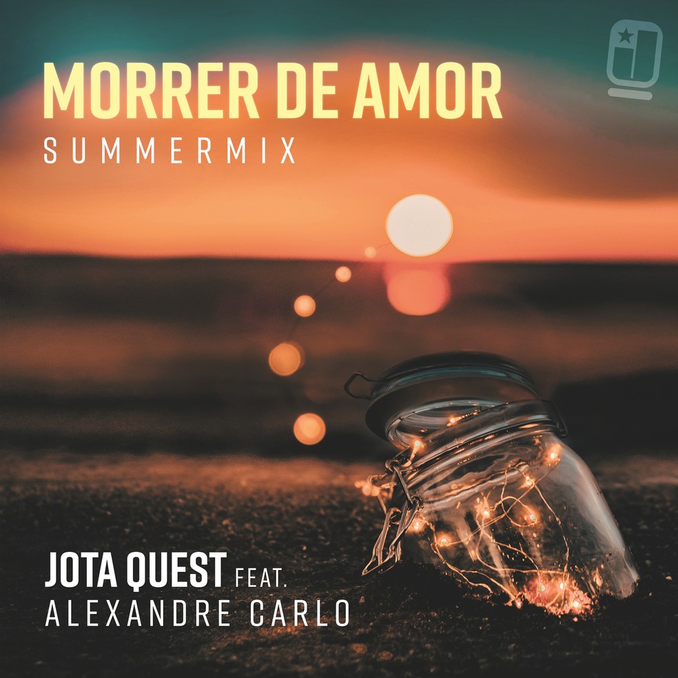 Capa do single 'Morrer de amor –  Summermix', do Jota Quest com Alexandre Carlo — Foto: Divulgação