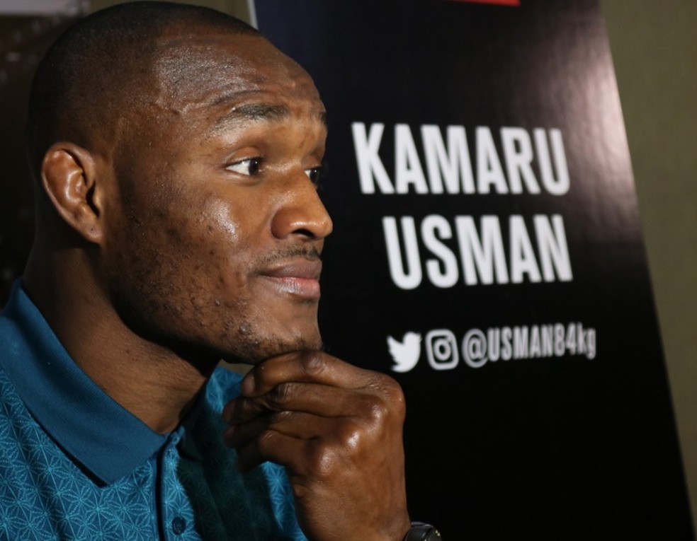Kamaru Usman fará luta principal do UFC Chile contra Demian Maia (Foto: Reprodução / Twitter)