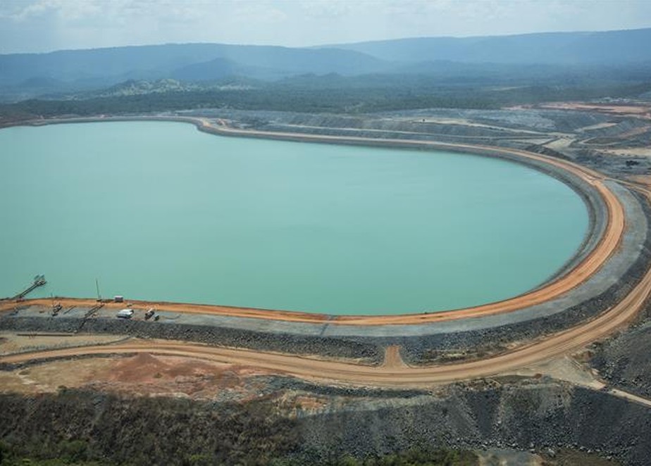 Barragem na mina de cobre do Sossego, da Vale, no Pará