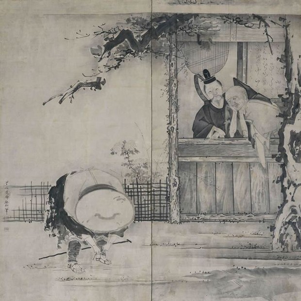 'Teika, Jakuren, and Saigyō', de Soga Shōhaku (Foto: Divulgação)